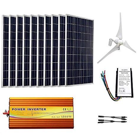 ECO WORTHY 1400W Wind Solar Power Kit 400W DC 24V Wind Turbine