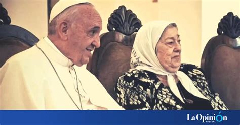 Francisco envió sus condolencias por la muerte de Hebe de Bonafini y