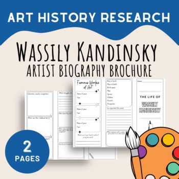 Wassily Kandinsky Art History Research Brochure Pdf Pages Tpt