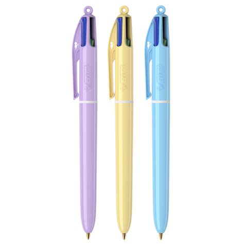 Coffret Stylos Bille Bic Couleurs Pastel Retractable Chez