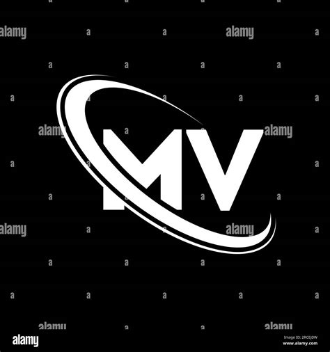 Mv Logo M V Design White Mv Letter Mv M V Letter Logo Design