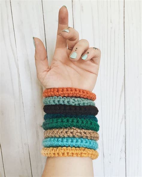 Crochet Bangles Bracelets Pattern Hustleandhook Crochet Bracelet