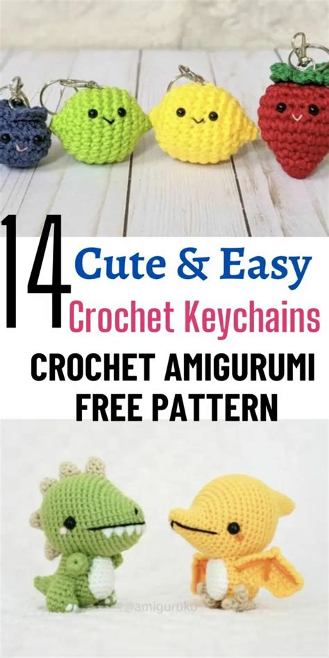 14 Quick And Easy Crochet Keychains For Bags Stashbuster Artofit