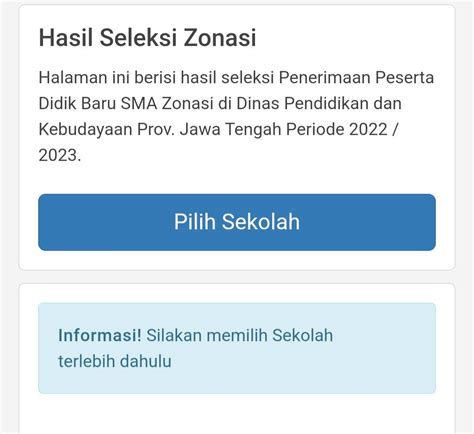 Pengumuman Hasil PPDB Jateng 2022 SMA Dan SMK Jalur Zonasi Hari Ini