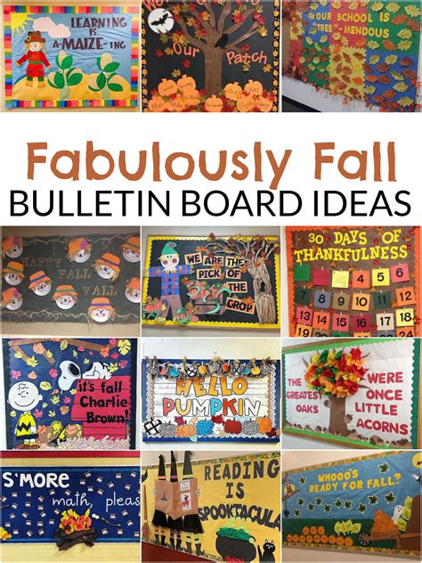 25 Fall Bulletin Board Ideas Todays Creative Ideas