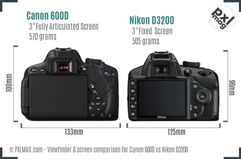 Canon 600D vs Nikon D3200 Detailed Comparison - PXLMAG.com