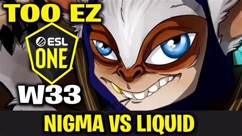 Nigma W Meepo Liquid Vs Team Nigma Esl One Birmingham Dota