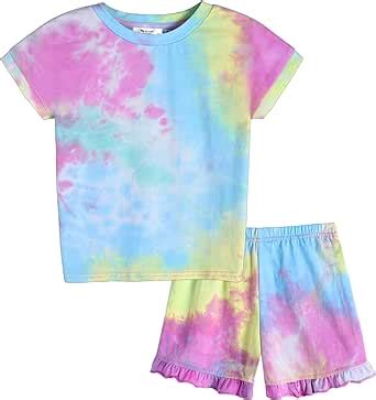 Amazon Arshiner Girls Tie Dye Shorts Set Pieces Summer Set For