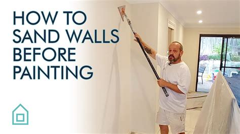 How To Sand Walls Before Painting Home Renovation Youtube