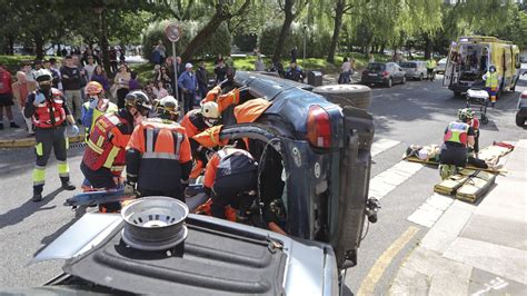 Gran Expectaci N En O Inferni O Por Un Espectacular Simulacro De Accidente