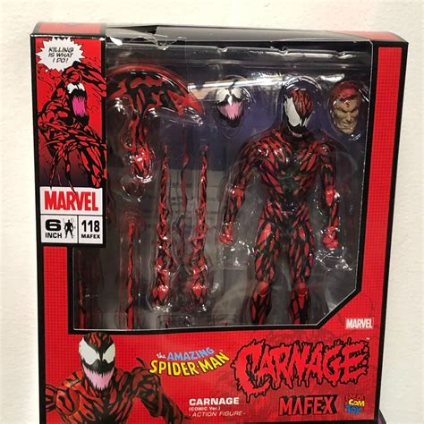 Medicom Toy Mafex No Carnage Comic Ver Spider Man Pvc Abs Action