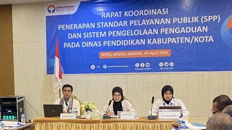 Masuk Zona Merah Ombudsman NTT Tatar 12 Dinas Pendidikan Kabupaten