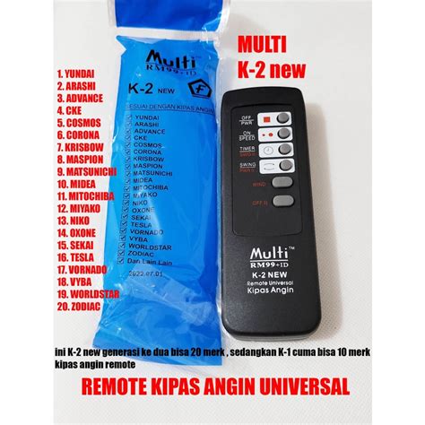 Jual Remot Kipas Angin Remote Kipas Multi Universal Serbaguna Maspion