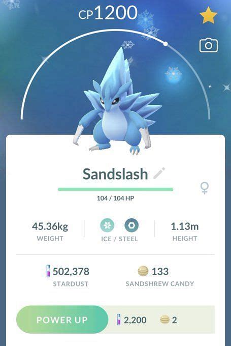 What Is The Best Moveset For Alolan Sandslash In Pokemon Go