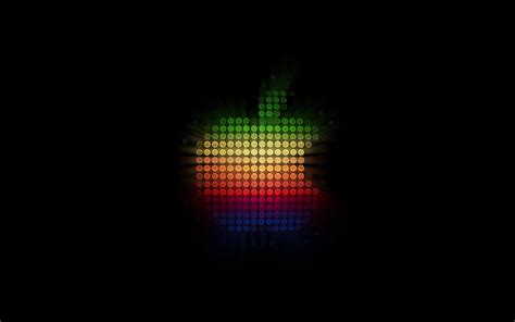 Apple logo Wallpaper 4K, Colorful, Dark abstract