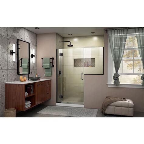 Dreamline Unidoor X Single Shower Door In X In Satin Black