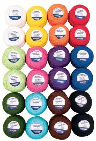 Heklegarn PLAYBOX 20g 24 Farger Ass Kun Kr 328