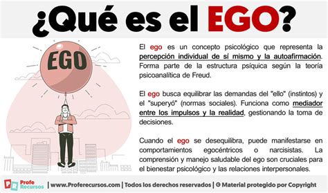 Qu Es El Ego Definici N De Ego