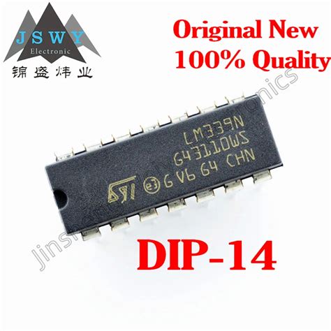 10 50pcs Lm339 Lm339n Dip 14 Low Power Low Offset Voltage Quad