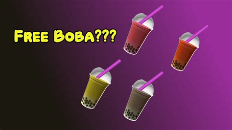 Free Boba Items Roblox Youtube