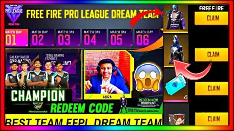 Free Fire Pro League Dream Team Event Full Details Power Up