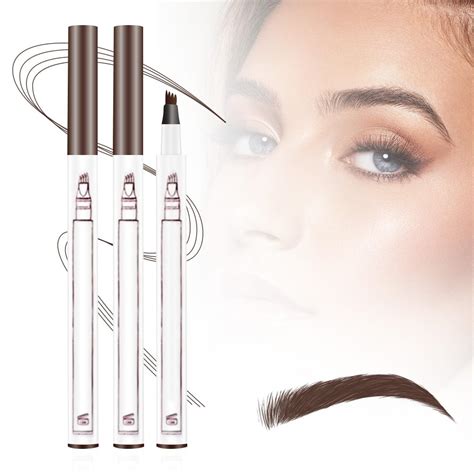 Amazon 2024 Upgrade Waterproof Brow Pencil With Micro Fork Tip 3D