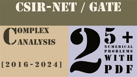 Numerical Problems From Complex Analysis For Csir Ugc Net Physics Aspirants Mspriyanka Part 2