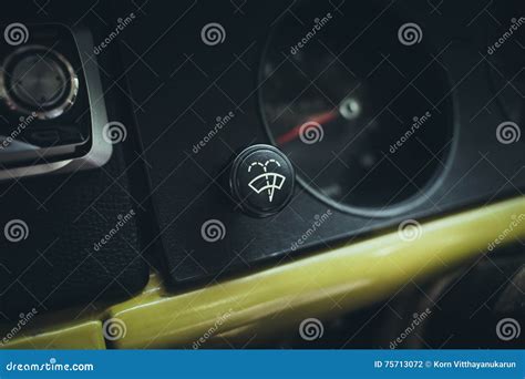 Wiper Or Windshield Wiper Sign Button Stock Photo Image Of