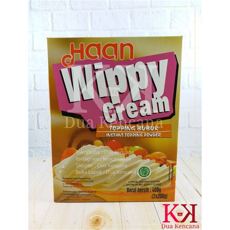 Jual Haan Wippy Cream Topping Bubuk Instant Topping Powder 400Gr