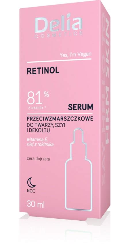 Serum Do Twarzy Szyi I Dekoltu RETINOL 81 Z NATURY DELIA COSMETICS