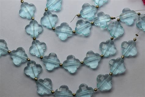 Inches Strand Gorgeous Quality Sky Blue Hydro Quartz Full Drilled