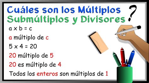 Cuales Son Los M Ltiplos Subm Ltiplos Y Divisores Youtube