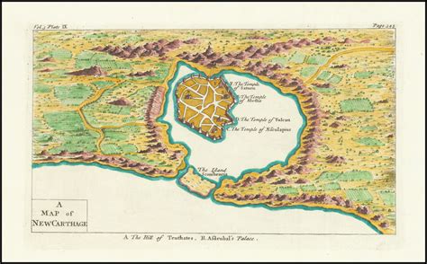 A Map of New Carthage - Barry Lawrence Ruderman Antique Maps Inc.