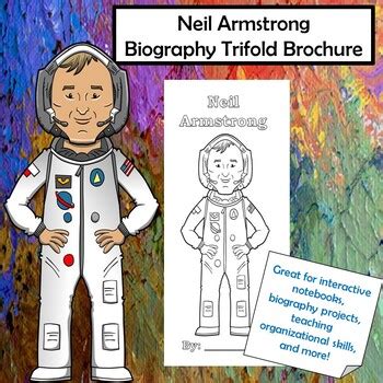 Neil Armstrong Biography Trifold Graphic Organizer TPT