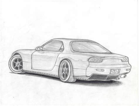 Mazda Rx 7 Sketch By Engilance On Deviantart