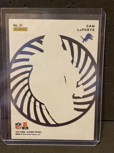 2023 PANINI ILLUSIONS SAM LaPORTA RC acétate mystique 31 Detroit Lions