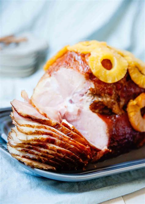 This Classic Baked Ham With Pineapple And Brown Sugar Is A Holiday Must Recipe Baked Ham