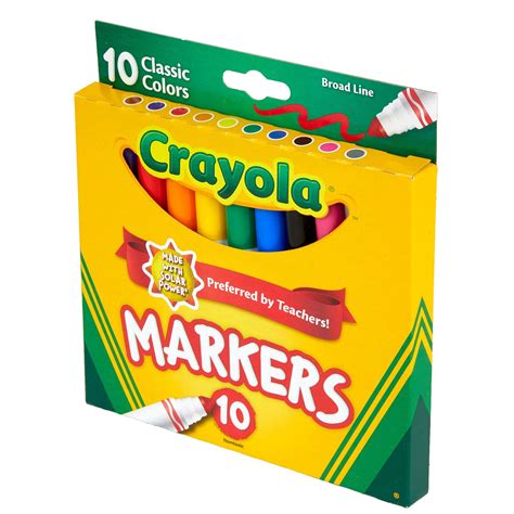 Mua Crayola Broad Line Markers Classic Colors 10 Each 10 Count Pack