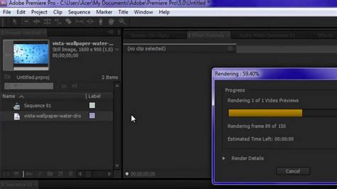 Render Pictures Faster In Adobe Premiere Pro Youtube