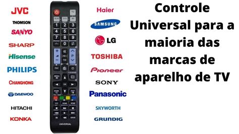 Configurando controle universal tv para várias marcas atualizado 2021