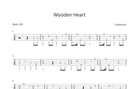 Wooden Heart Muß I den arr Bettina Schipp Sheet Music