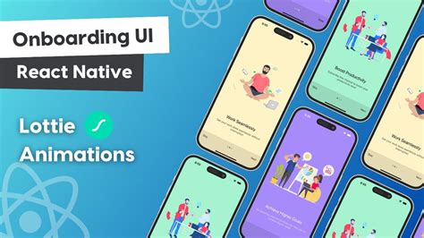 🔴 Onboarding Ui With Lottie Animations React Native Tutorial Youtube