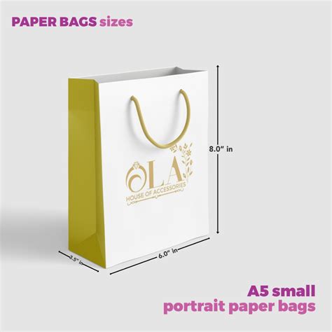 Get Custom A5 Small Paper Bags Design And Printing Design