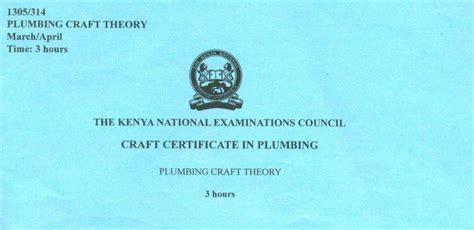 Plumbing Theory Knec Pdf Notes And Past Papers Pdf Ebooks