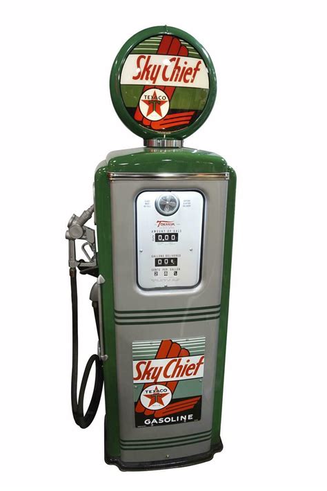 Exquisitely Restored 1940s 50s Texaco Sky Chief Gasoline Gas Pump