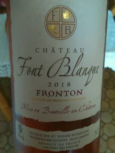 Ch Teau Font Blanque Fronton Ros Vivino Us