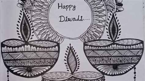 Happy Diwali Mandala Art How To Draw Mandala For Beginners Diya