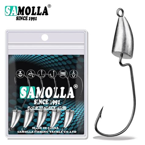 SAMOLLA Jig Head Hook Root Original Lead Crank Lead Hook Fishing