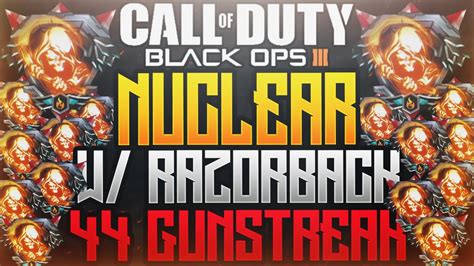 BLACK OPS 3 NUCLEAR MEDAL W 44 GUNSTREAK ON EVAC DOMINATION COD