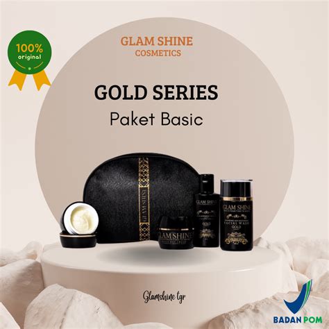 Glam Shine Gold Series Skincare Bpom Paket Wajah Lazada Indonesia